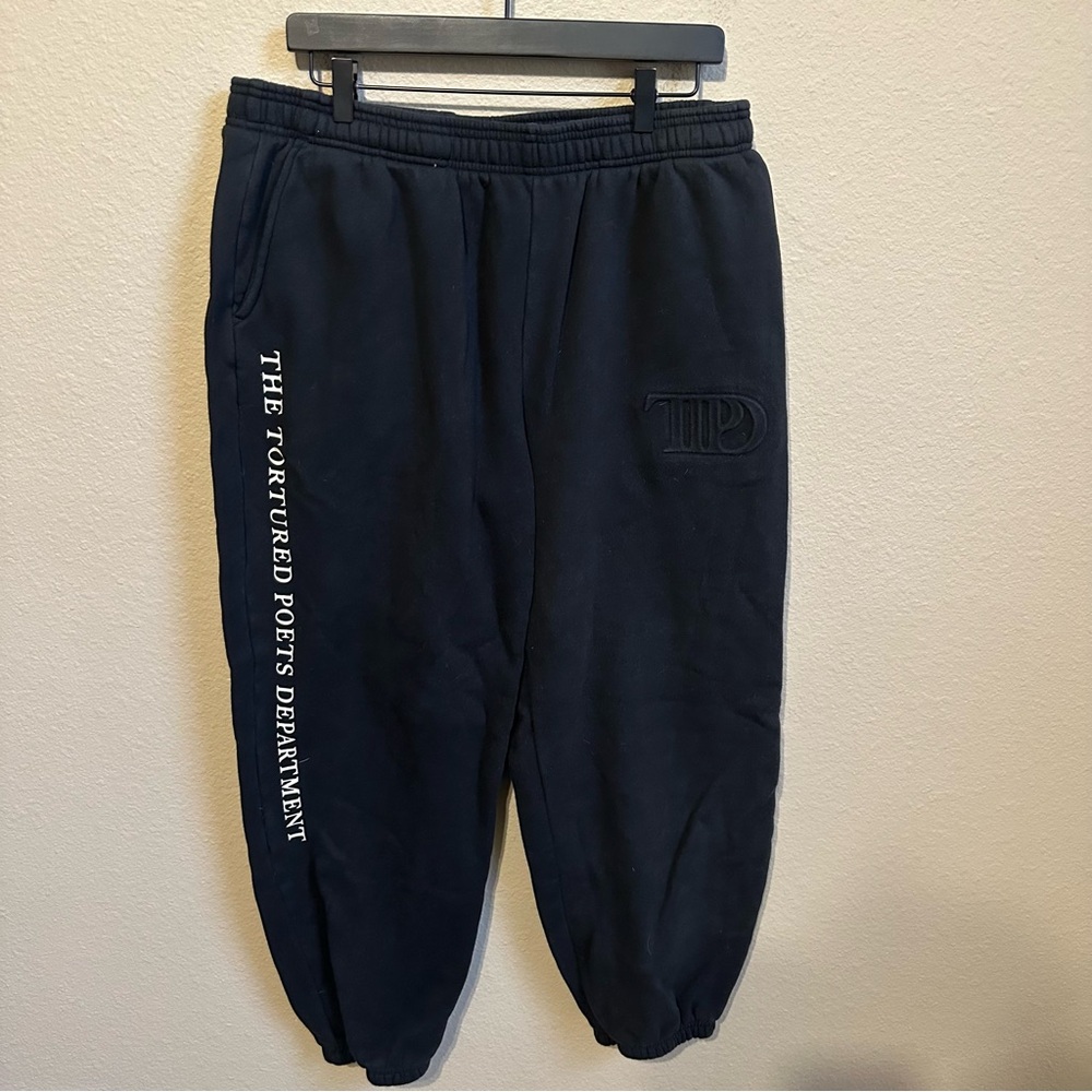 Taylor Swift The Tortured Poets Department Black Jogger Sweatpants